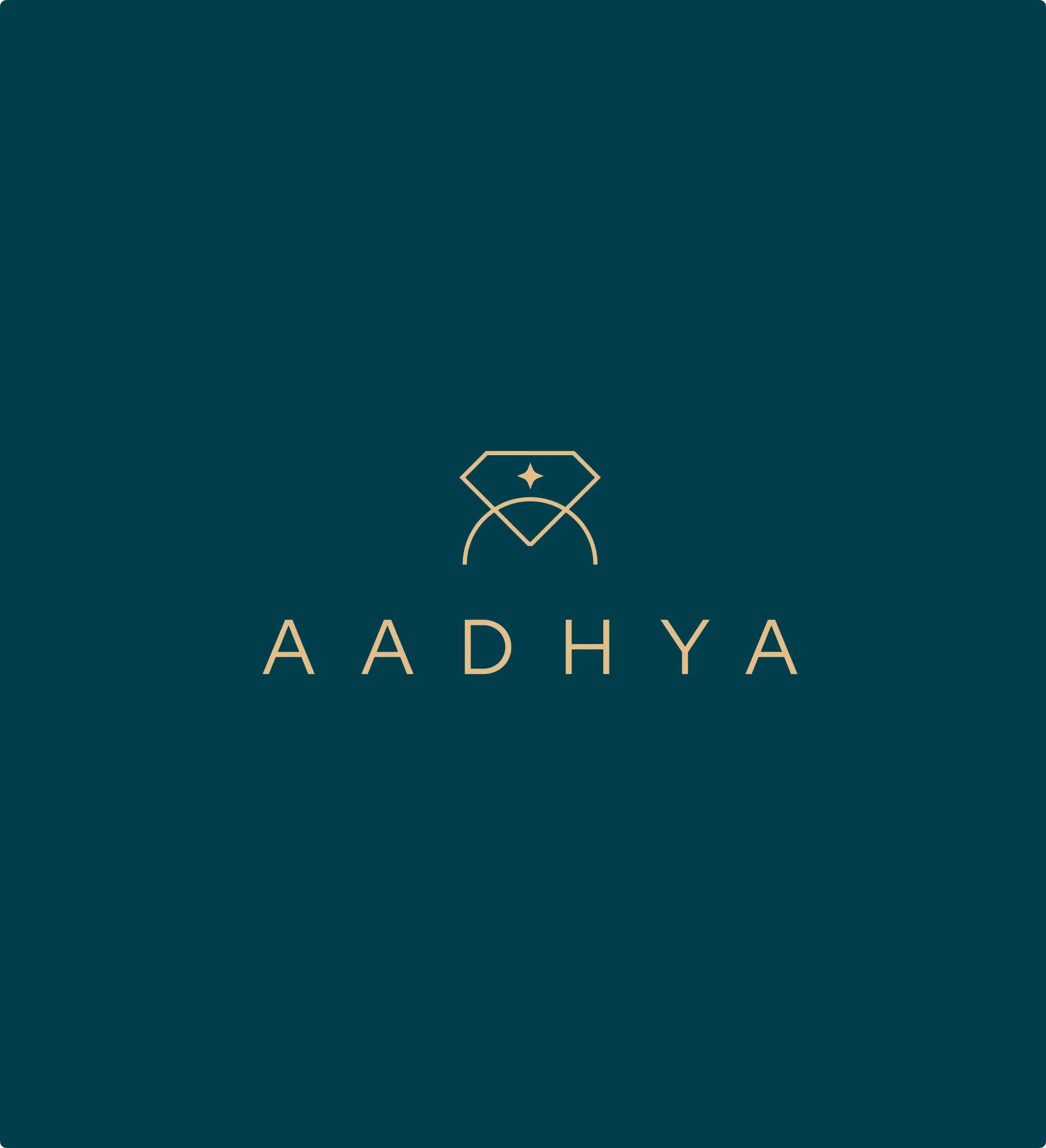 Crafting a Premium Identity for Aadhya Jewellery Brand Logo