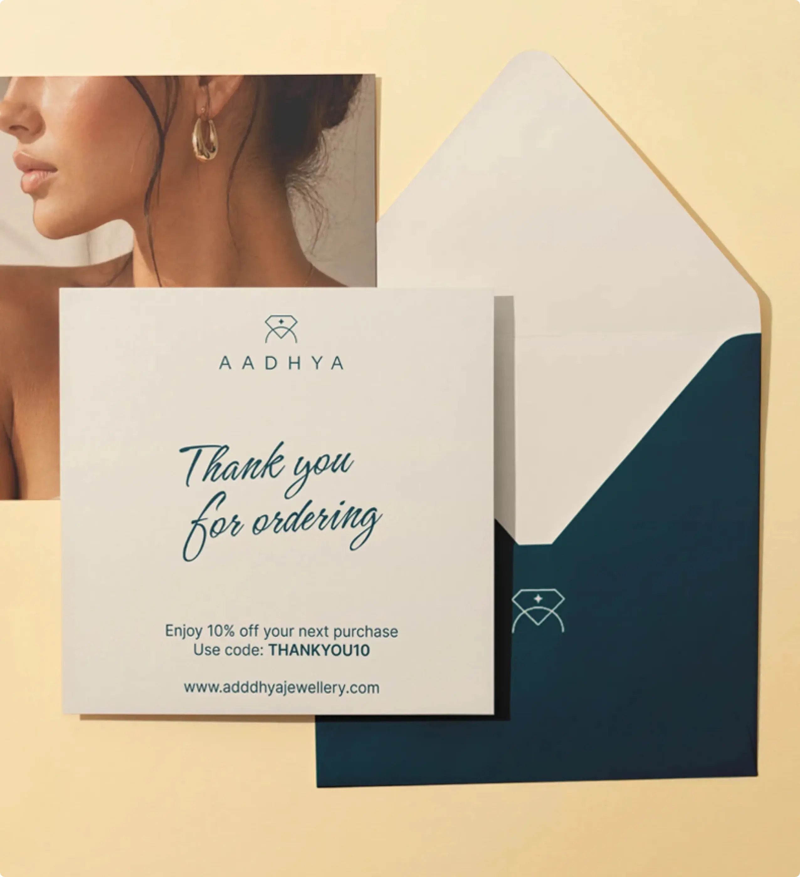 Aadhya Thank You Ordering Card