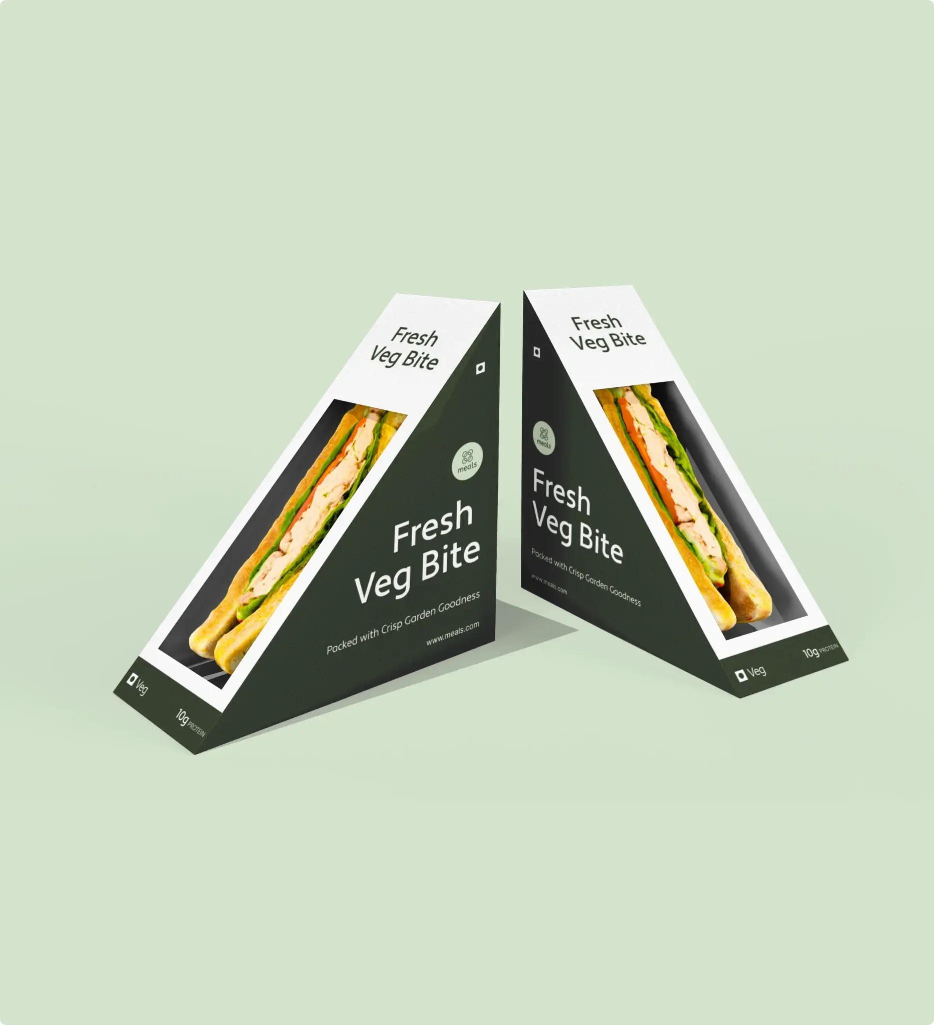 Eco-Friendly Salad Packaging Detail